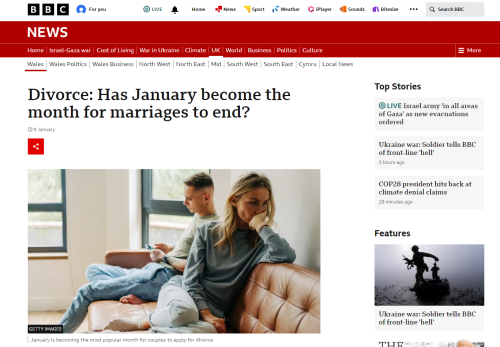 BBC article of divorce day