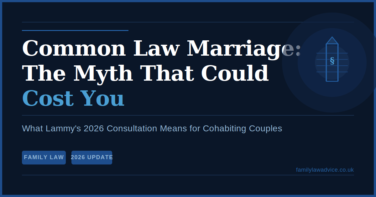 09:53Claude responded: Common Law Marriage myth explained — dark blue legal featured image with white and blue headline text reading 'Common Law Marriage: The Myth That Could Cost Yo…Common Law Marriage myth explained — dark blue legal featured image with white and blue headline text reading 'Common Law Marriage: The Myth That Could Cost You' and subheading 'What Lammy's 2026 Consultation Means for Cohabiting Couples'