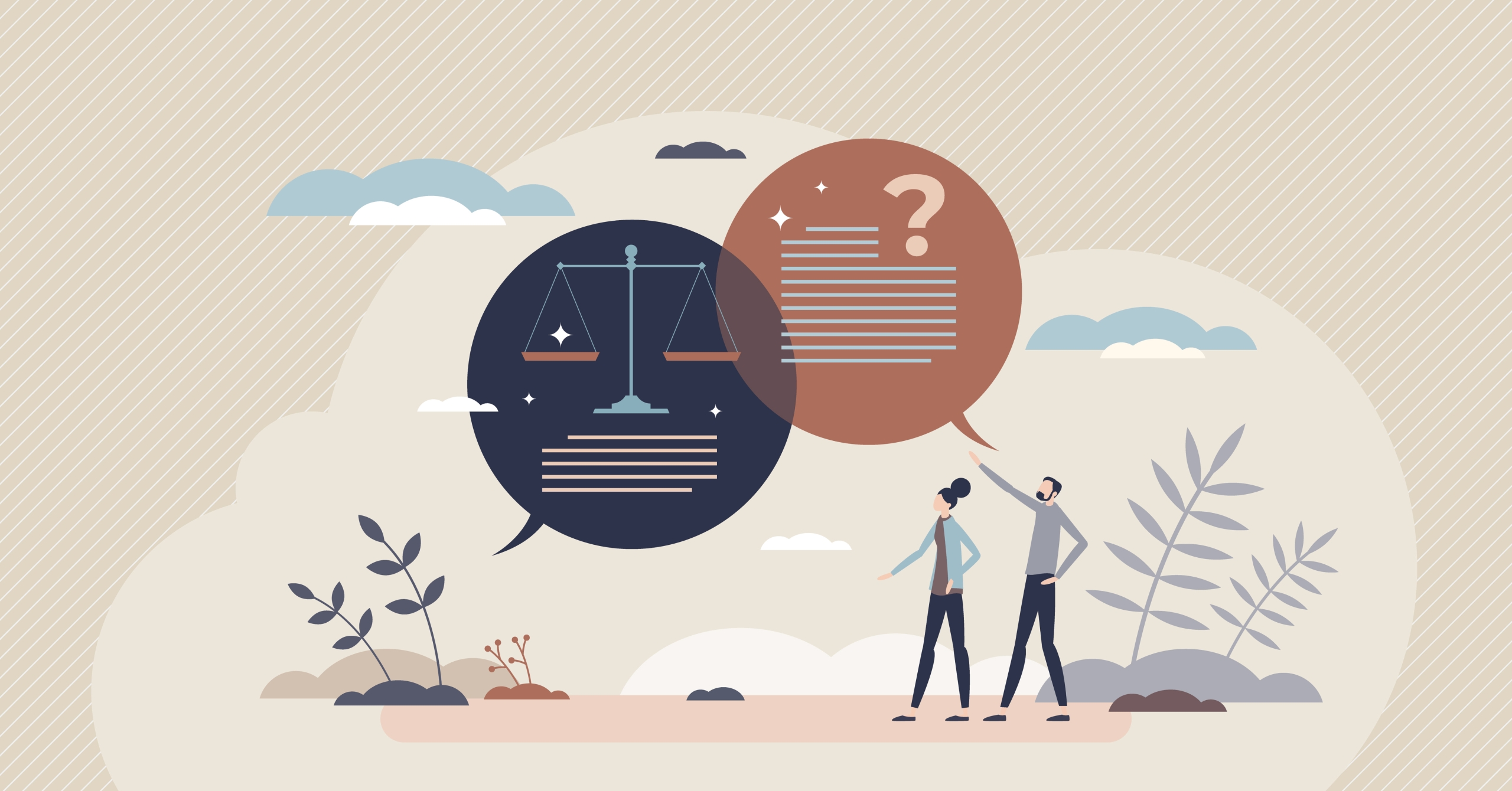 Legal advice and consultation about law or civil rights tiny person concept. Lawyer or notary agreement document judicial explanation with authority guide vector illustration. Deal justice consulting.