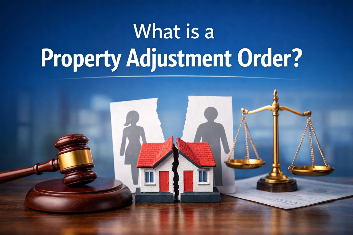 Property adjustment order in divorce proceedings involving the family home and financial settlement